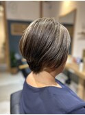 白髪ぼかし/ハイライト/立体感ショート