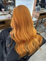 アジールヘア 北千住駅西口店(agir hair)&nbsp;ダブルカラー バイーンオレンジカラー