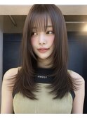 ココアベージュ/オリーブグレー/小顔/黒髪[立川/髪質改善]
