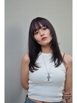 シーン(SCENE)&nbsp;[天神今泉/黒髪カタログ/クラゲヘアー/オリーブグレー]