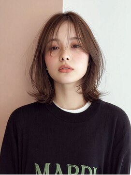 rileyワンカール外はねレイヤーロブ