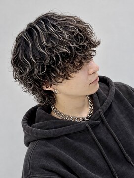 メンズサロンロア(men's salon Loa) 波巻きパーマ＋ハイライト