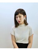 外ハネ&インナーカラー☆