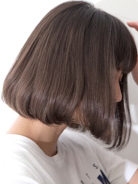 パティオンツー(PATIONN2) 切りっ放しふんわりストレート内巻きお洒落70'sグレージュボブ