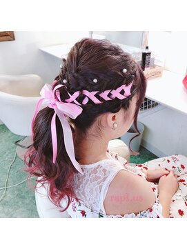 ヘアアンドメイク スタジオ ラプラス(HAIR&MAKE STUDIO rapLus) ☆リボンアレンジ　ポニーテール☆