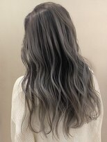 オーブ ヘアー アムール 学芸大学店(AUBE HAIR amour) 【AUBE HAIR】ダークアッシュハイライト_ウェーブパーマ