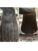 レオネ 小林店(Leone)&nbsp;うるさらの酸性縮毛矯正+Leoneトリートメント髪質改善