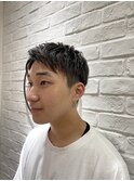 ツーブロアップバングカラーワックス