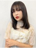 大人可愛い20代30代40代小顔フェイスレイヤー×ダークモカグレー