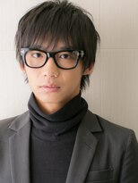 モッズヘアメン 名護大東店(mod's hair men)&nbsp;シースルーバング&アッシュブラックテッパンショートｆ名護大東