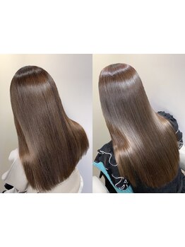 【四ツ橋駅徒歩30秒★】ダメージを最小限に抑えた髪質改善ストレートで、自然でなめらかな上質仕上がりへ◎