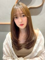 ロンド エスポワール 錦糸町(Lond espoir)&nbsp;〇韓国前髪ザクザクレイヤーピンクベージュシースルーバング