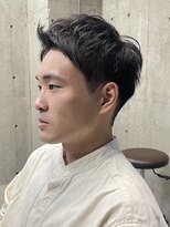 フイ 自由が丘(men's salon Hui)&nbsp;メンズ/アップバング/ツーブロックマッシュ/束感ショート波巻き