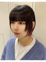 アソビセカンド 原宿(ASOBI 2nd) 前髪/マチルダボブ/ピンクベージュ/インナーグレージュ/表参道