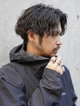 フィフス 栄(fifth) ツイストスパイラルパーマセンターパートツーブロック名古屋栄