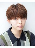 韓国ヘアカルマパーマカルマバングセンターパート黒髪ウルフ