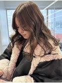 韓国レイヤーカット/ヨシンモリフェイスレイヤー/艶髪カラー