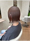 ◎ブラウンベージュ×切りっぱなしボブ◎【堺・深井】