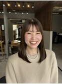 ロング切りっぱなしスタイル