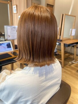 レイ 万博記念公園店(Ray) ボブ/外はねボブ/オレンジカラー/つくば美容室