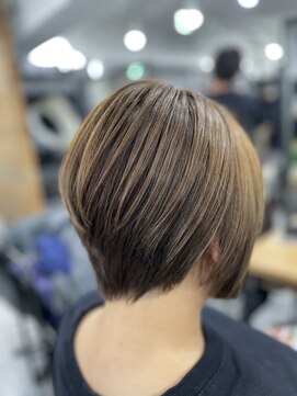 ミコ(MICO hair) 透明感ベージュ×ショートボブ