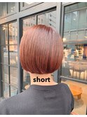 小顔補正立体カット×ナチュラル丸みボブ 10代20代30代40代50代
