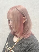 ロンド レア 天神大名店(Lond Le’a)&nbsp;髪質改善メルティーピンクベージュ小顔レイヤーカットアンブレラ