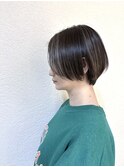ショート×ブロッキングカラー