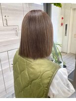 ザ パス 警固店(the path)&nbsp;切りっぱなしボブ×オリーブベージュ