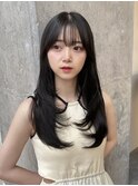 レイヤーカット オリーブベージュ カラー 韓国 髪質改善 仙台