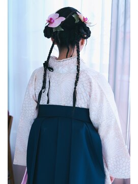 ヨハ ク 卒業袴ヘアアレンジ