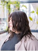 レイヤーデジタルパーマ　ロングイメチェン