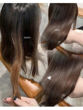 ムージー(moug) 柔らかブラウン/暗髪/韓国/広島/袋町