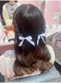 【ヘアセット】ねじりハーフツイン/梅田駅