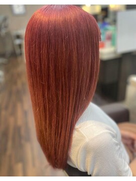 エノモト(ENOMOTO) ピンクブラウンハイトーンダブルカラー×ナチュラルストレート