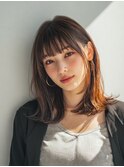 くびれミディ×ブラウンカラーで大人可愛い【夙川/苦楽園】