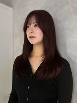 モク(mok)&nbsp;韓国レイヤー×レッドブラウン★