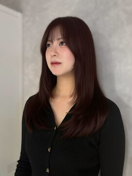 モク(mok) 韓国レイヤー×レッドブラウン★