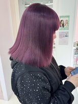 アール 横浜(R) 【MOMO】ブリーチ1回でラベンダーピンク/推しカラー/ブリーチ