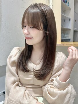 ジーナ 近鉄奈良(Zina) 顔まわりカット/韓国ヘア/レイヤーカット/髪質改善/奈良/kyoka