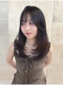 酸性ストレート/前髪カット/リタッチ/カット/ブリーチ