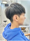 軽めマッシュ刈り上げフェード/ナチュラルツーブロック/本厚木