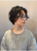 ショートボブ×パーマ