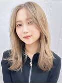 秋カラー先取り韓国風カラー透明感◎小顔美髪レイヤー