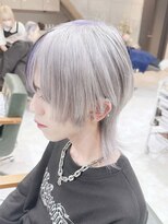 デイズ(days) ホワイトシルバーカラーウルフ/ブリーチデザイン