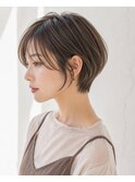 20代30代/髪質改善/小顔ショート/ベージュ
