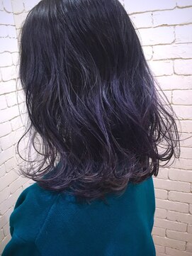 クロックレス (CLOCKLESS) パープル　×　グラデーション