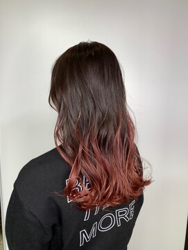 エース (ACE) ACE 横浜 あざとユル巻き×チェリーピンクグラデーション