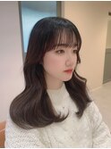 重みのある韓国ヘア