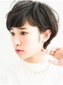 【自由が丘KEEP三橋】シンプルな黒髪小顔ショート